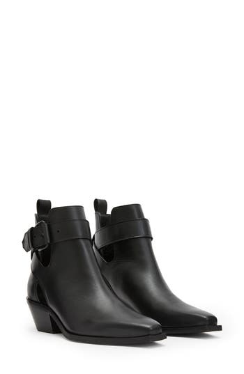 Allsaints Demi Cutout Bootie In Black