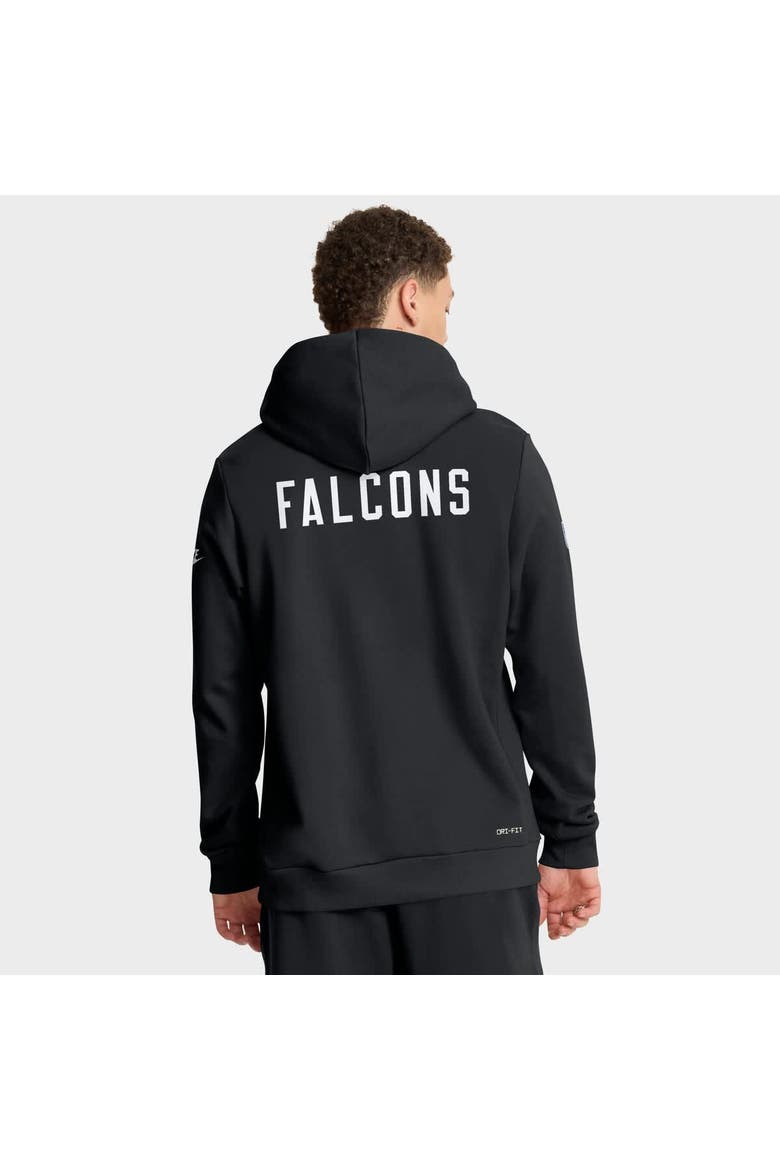 Men's Nike Black Atlanta Falcons Sideline Offensive Set Play Performance Pullover Hoodie, Alternate, color, Black