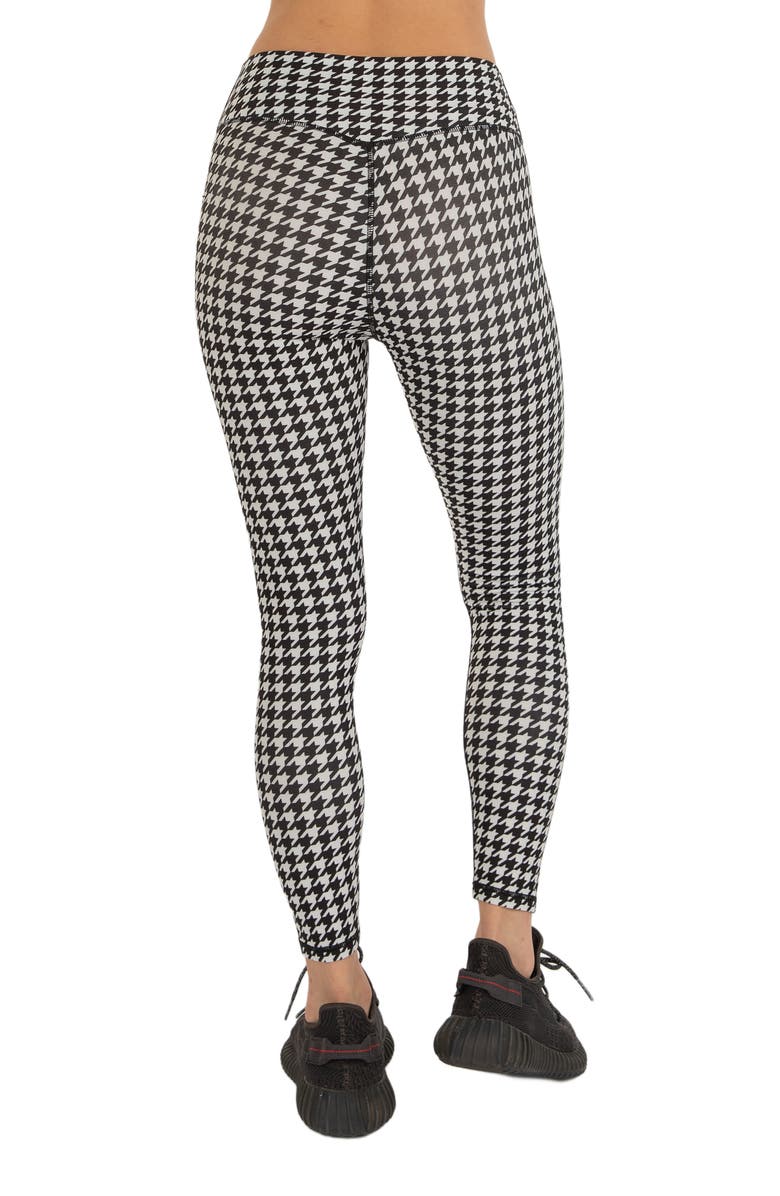 Rebody Active Hybrid Fleece Leggings High Waist 25", Alternate, color, White/Black