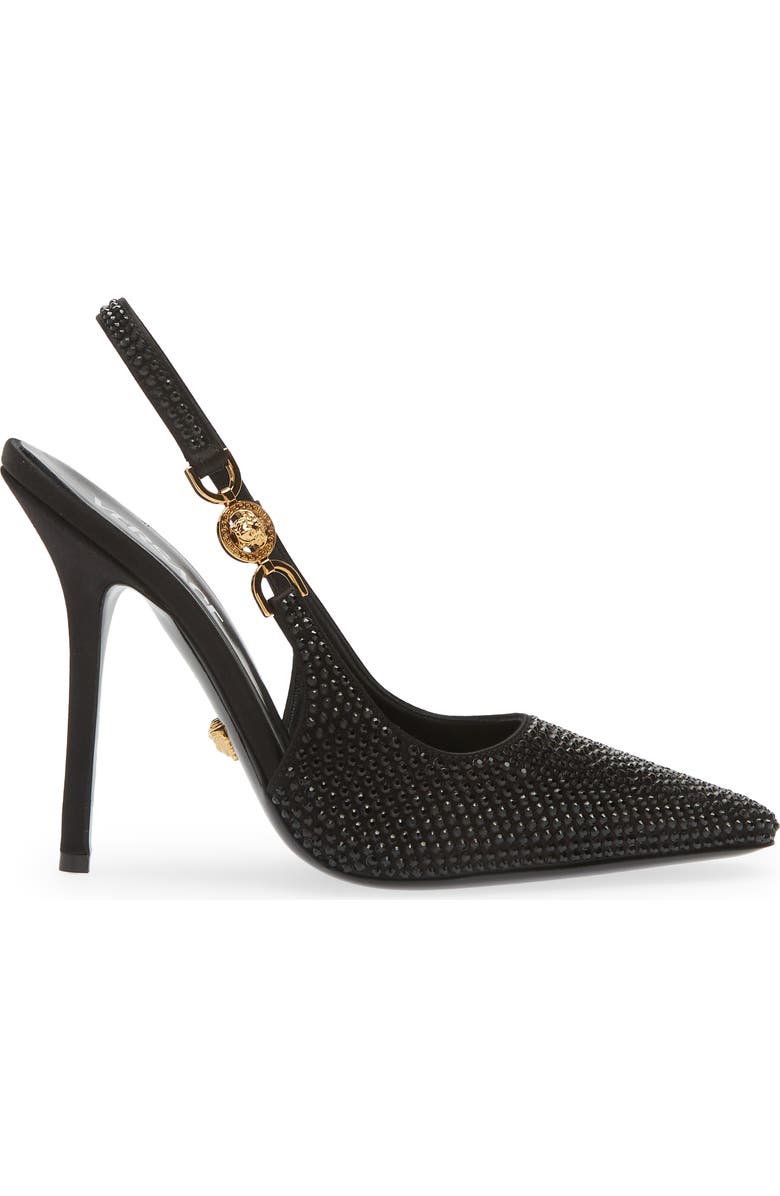Versace Crystal Slingback Pump, Alternate, color,