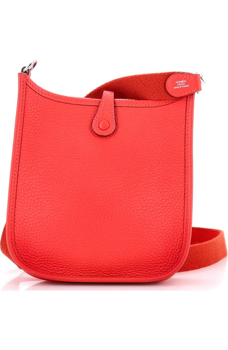 Pre-Owned Hermes Evelyne Bag Gen III Clemence TPM, Alternate, color, Rouge Pivoine