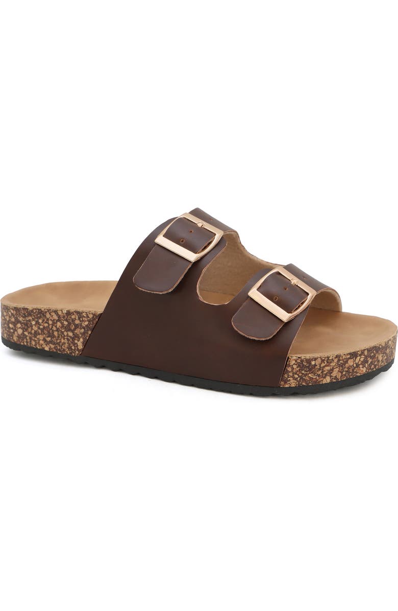 YOKI Kids' Slide Sandal, Main, color, Brown