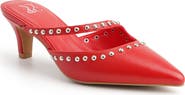 NEW YORK AND COMPANY Natalie Studded Faux Leather Heeled Mule