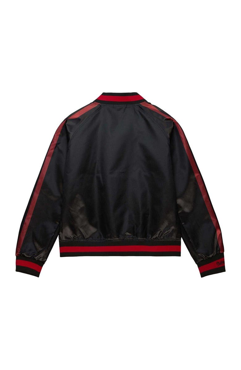 Mitchell & Ness Women's Mitchell & Ness Black Buffalo Bills Raglan Satin Full-Snap Jacket, Alternate, color, Black