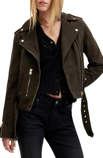 Suede Moto Jacket