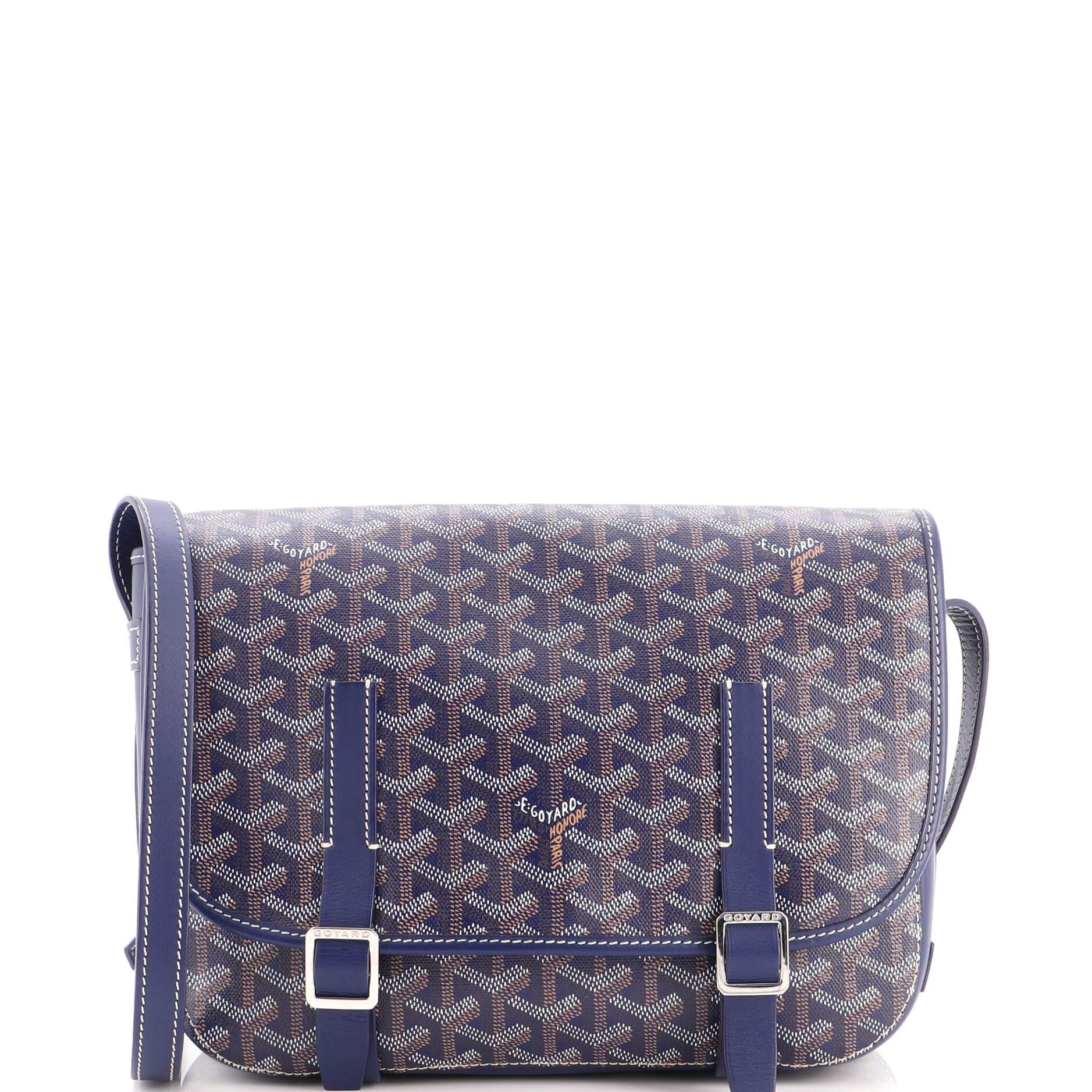 Belvedere Messenger Bag Coated Canvas MM, Main, color, Blue