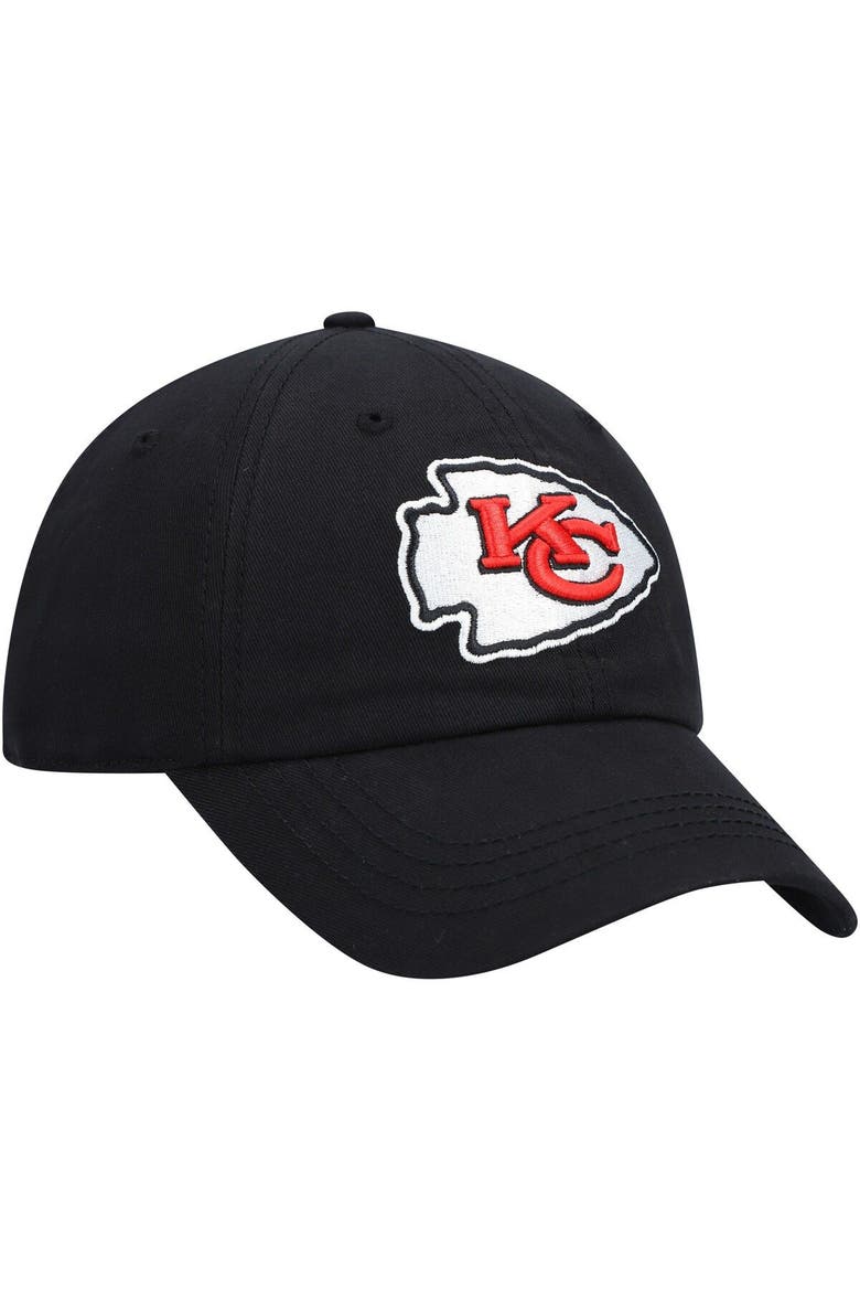 Women's '47 Black Kansas City Chiefs Miata Clean Up Secondary Adjustable Hat, Main, color, Black