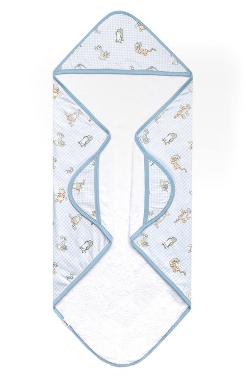 Copper Pearl Winnie The Pooh Hooded Bath Towel In Blue