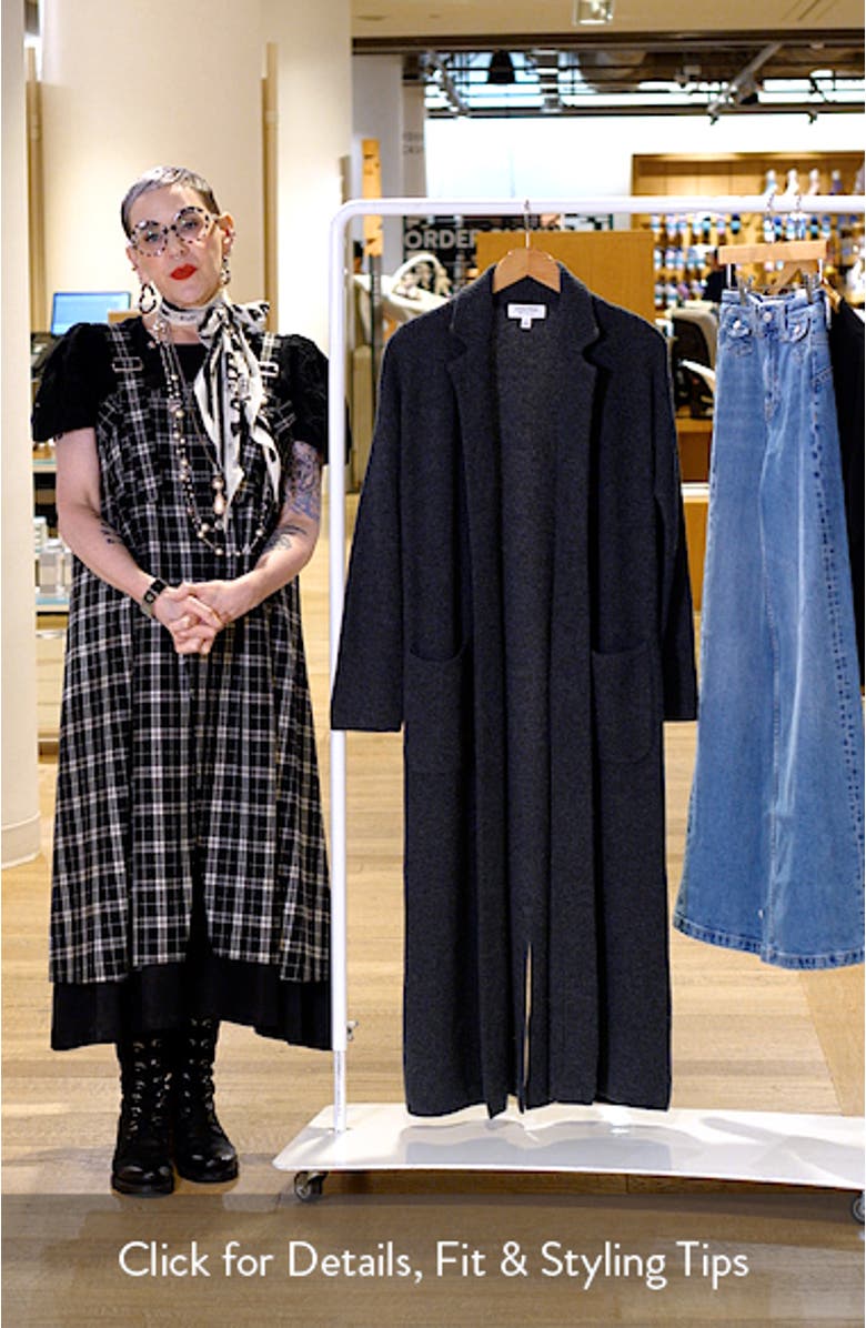 Wool & Cashmere Longline Cardigan, sales video thumbnail