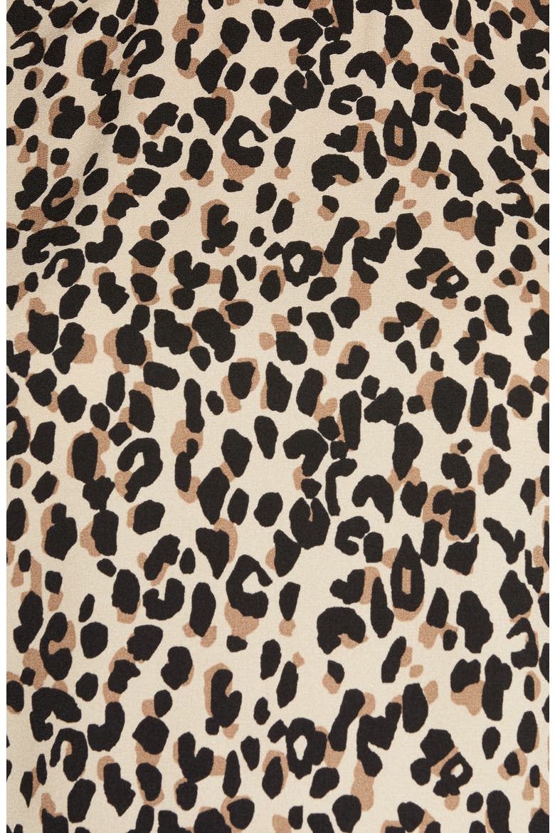 Cap Sleeve Blouse, Alternate, color, TAN ABSTRACT ANIMAL PRINT