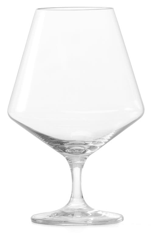 Schott Zwiesel Pure Set Of 6 Cognac Glasses In Clear