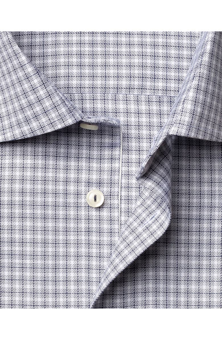 Eton Slim Fit Plaid Dress Shirt, Alternate, color, 