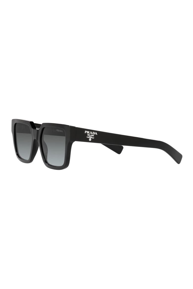 55mm Square Optical Glasses, Alternate, color, BLACK