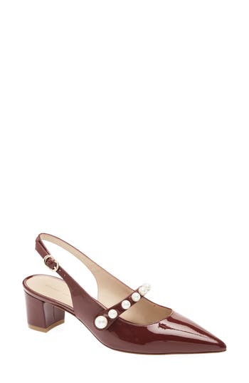 Stuart Weitzman Pia Mary Jane Slingback Pump In Brown