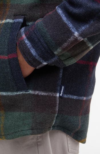 Chapter Tailored Fit Plaid Fleece Button-Up Shirt Jacket