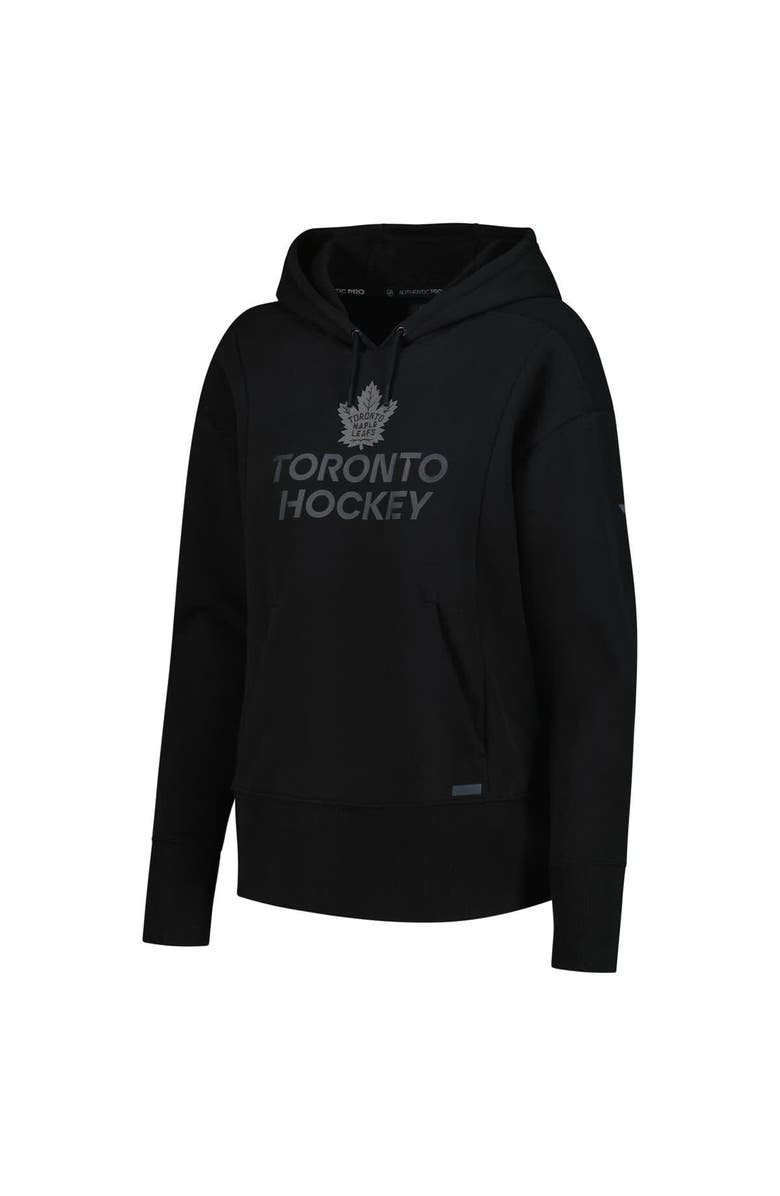 FANATICS Women's Fanatics Black Toronto Maple Leafs Authentic Pro Road Pullover Hoodie, Alternate, color,