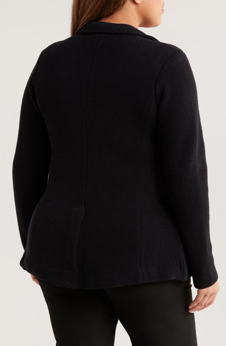 NIC+ZOE Contour Knit Blazer, Alternate, color, Black Onyx