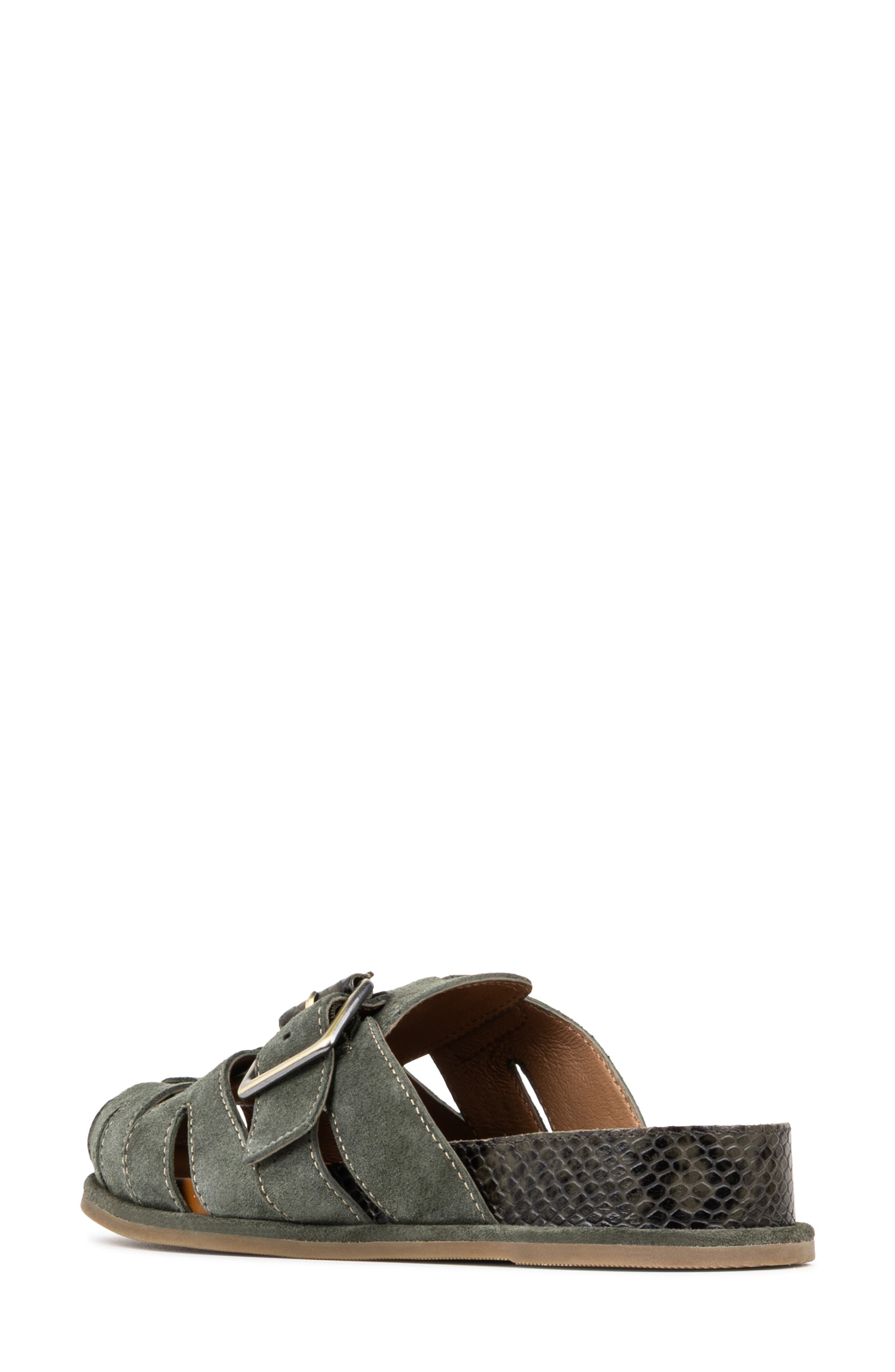 Manor Fisherman Clog, Alternate, color, OLIVE
