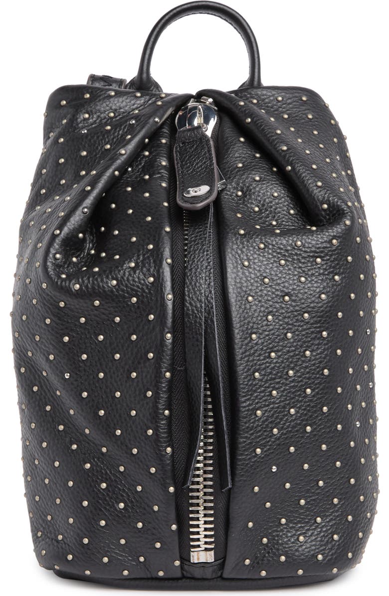 AIMEE Tamitha Novelty Leather & Genuine Calf Hair Mini Backpack, Main, color,