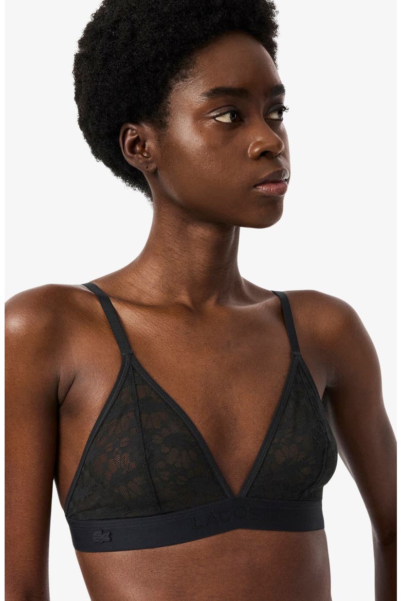 Wireless Lace Bra, Alternate, color, 031 - NOIR