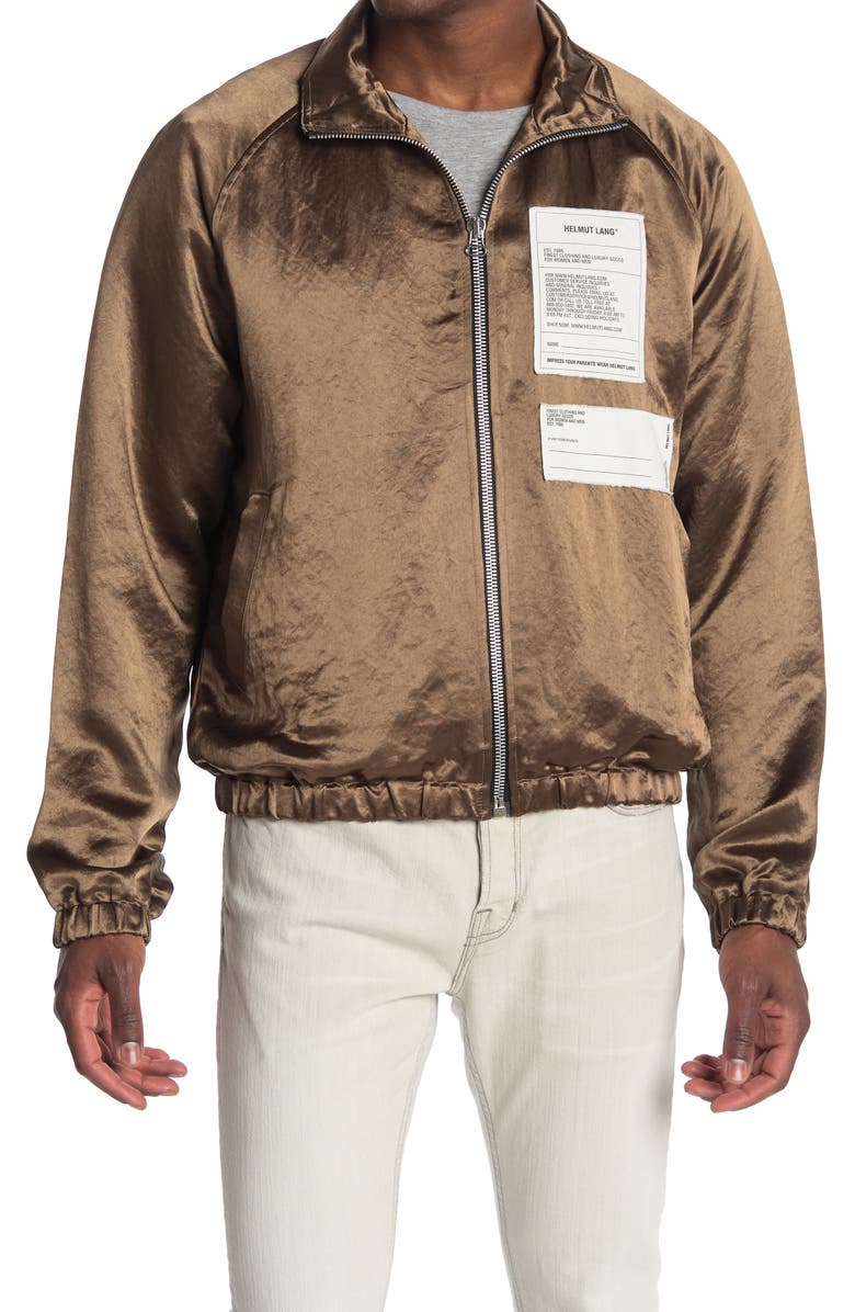 Helmut Lang Satin Track Jacket, Main, color,