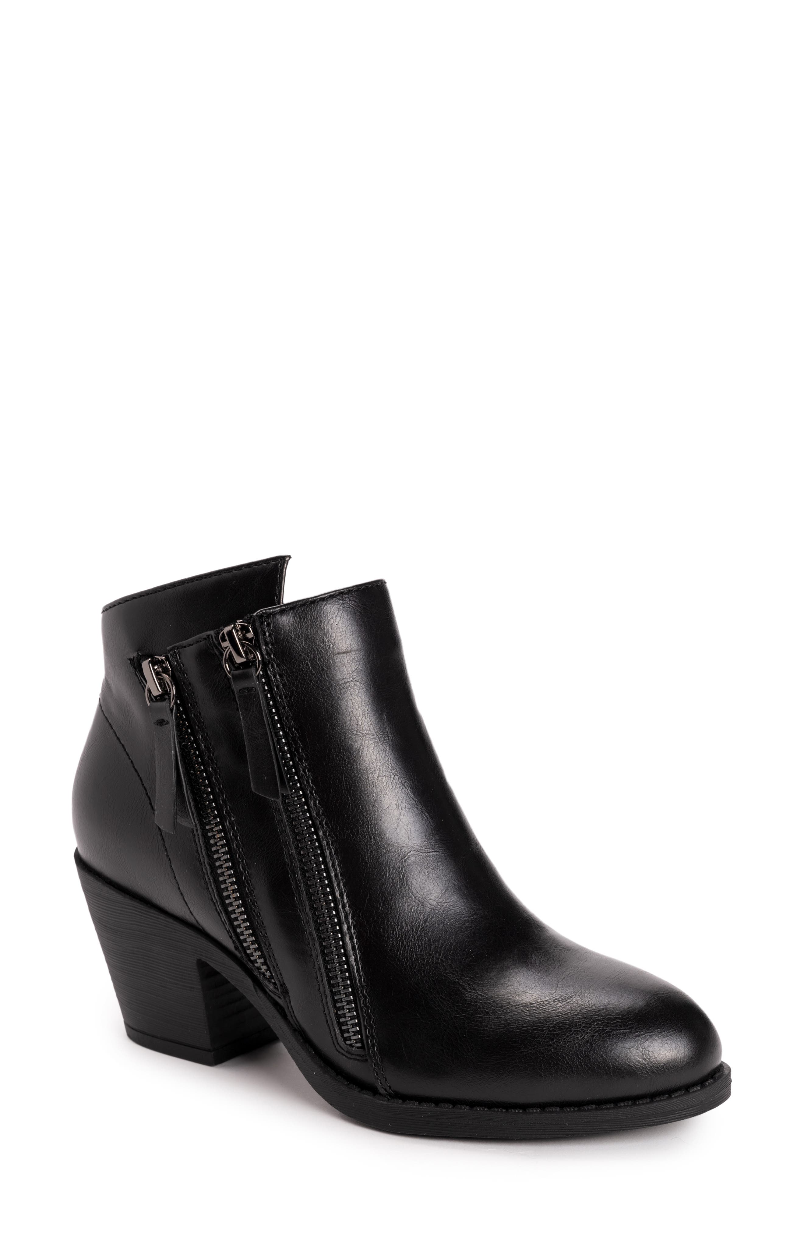 MUK LUKS Yellowstone Yardley Bootie, Main, color, Black