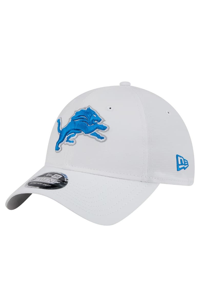 New Era Men's New Era White Detroit Lions Active Ripstop 9TWENTY Stretch-Snap Hat, Main, color, 