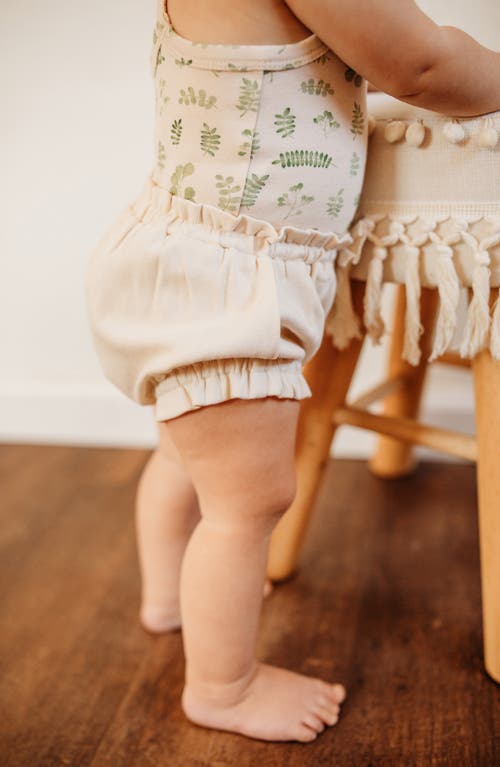 L'ovedbaby Print Organic Cotton Tank Bodysuit & Bloomers Set In Neutral