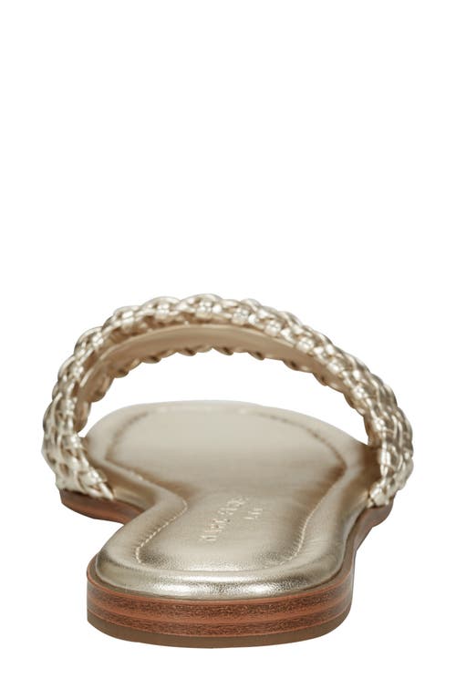 Marc Fisher Ltd Vickee Woven Sandals In Gold