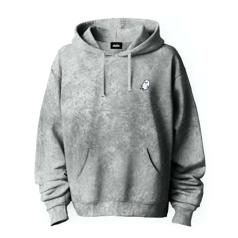 Ghost Embroidered Washed Hoodie