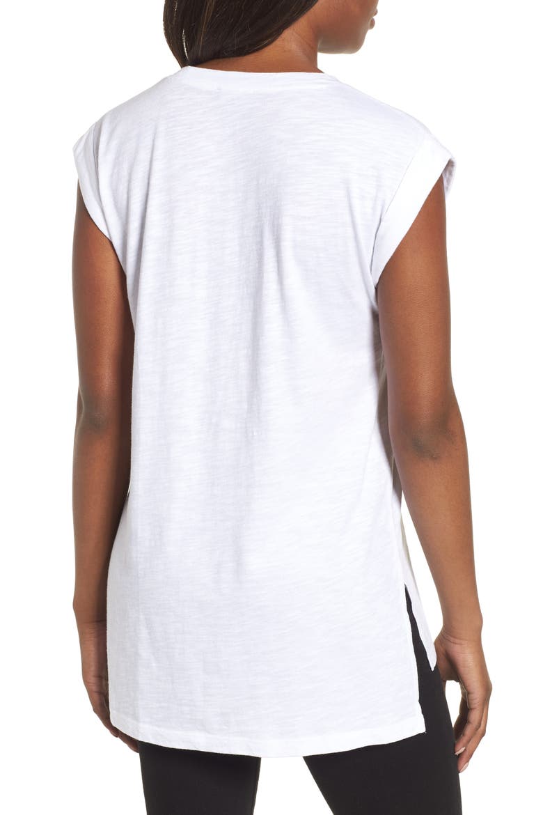 Sequin Heart Top, Alternate, color, WHITE