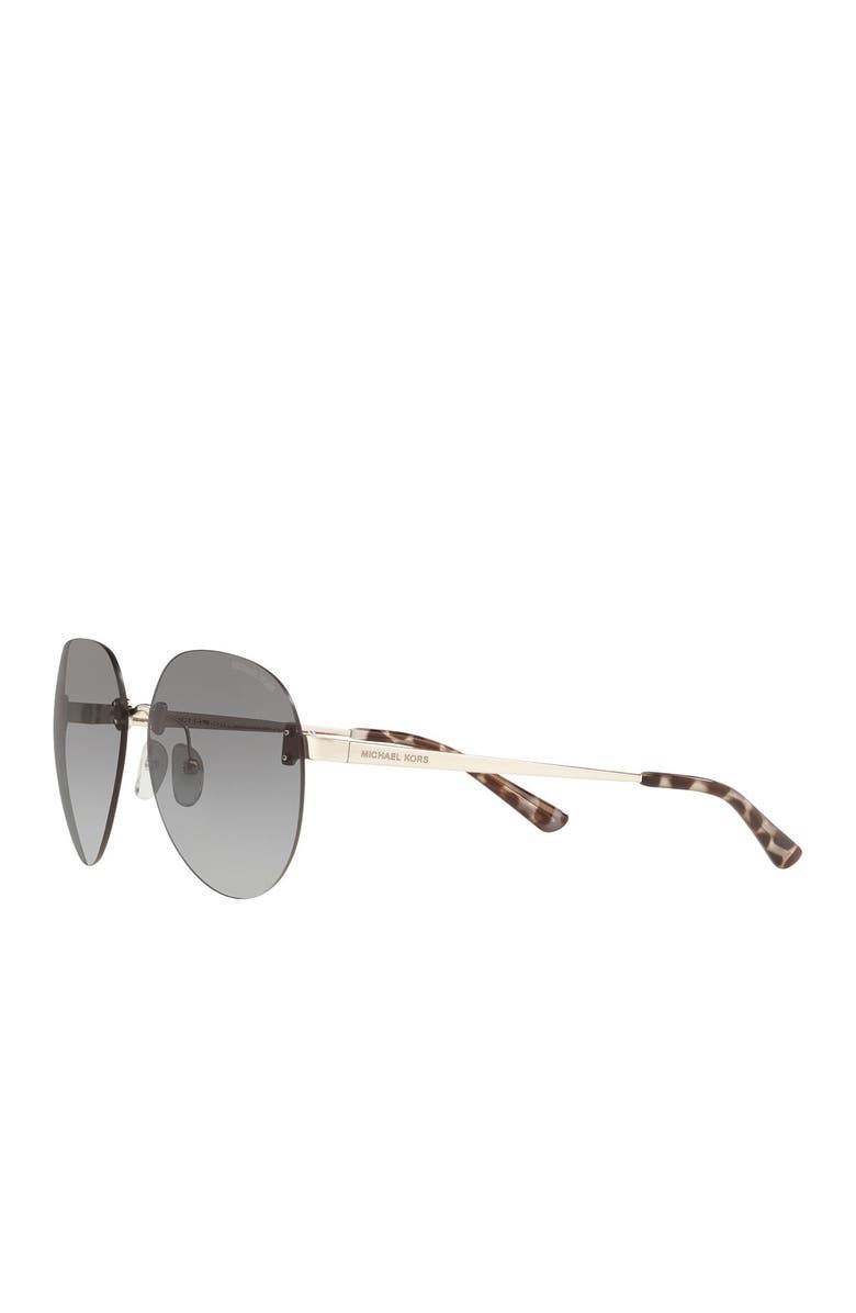 Michael Kors 60mm Rimless Round Sunglasses, Alternate, color,