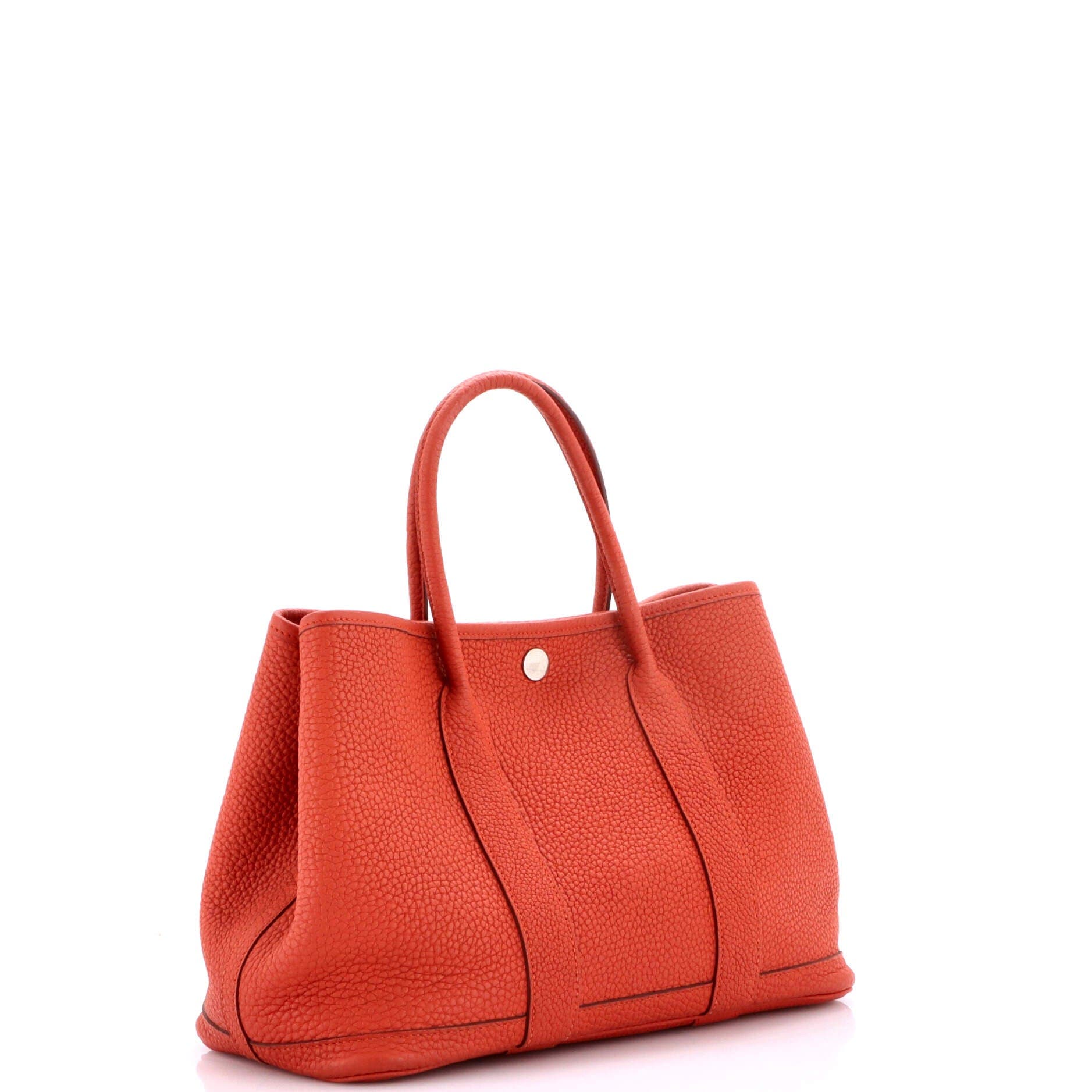 Pre-Owned Hermes Garden Party Tote Leather 30, Alternate, color, Terre Battue