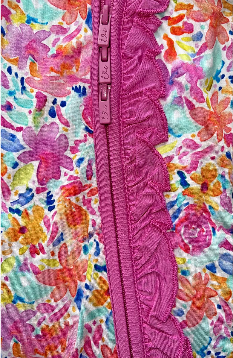 Laree + Co Korrie Ruffle Convertible Footie, Alternate, color, Floral