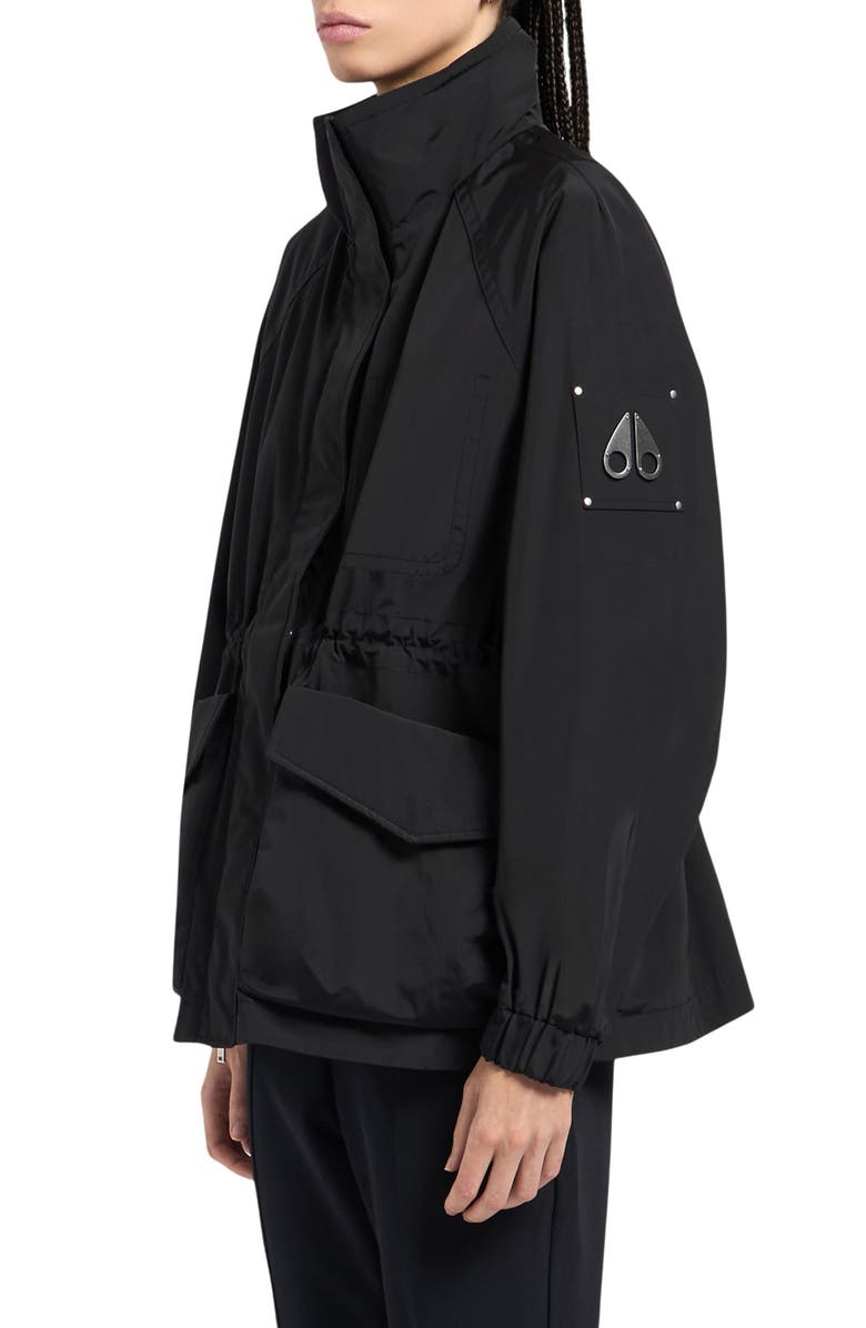 Moose Knuckles Rosemont Water Repellent Windbreaker, Alternate, color, Black