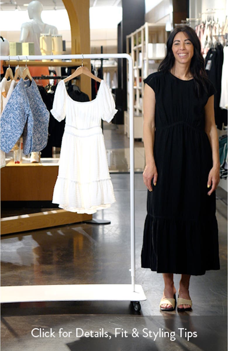 Kids' Shirred Tie Back Cutout Dress, sales video thumbnail