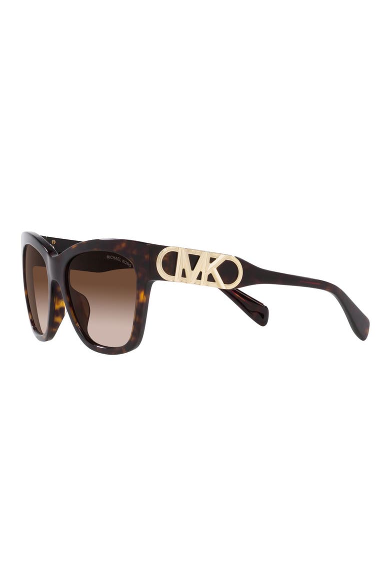 Empire 55mm Gradient Cat Eye Sunglasses, Alternate, color, DK TORT