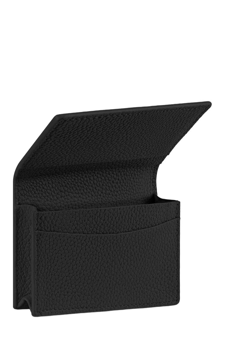 MAISON de SABRÉ Leather Card Case, Alternate, color, Black Caviar