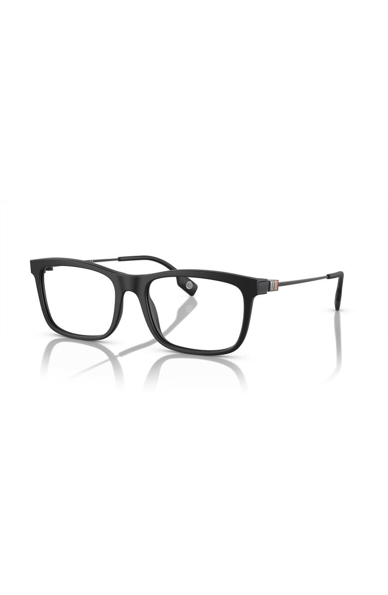 Burberry 55mm Rectangle optical glasses, Main, color, Black