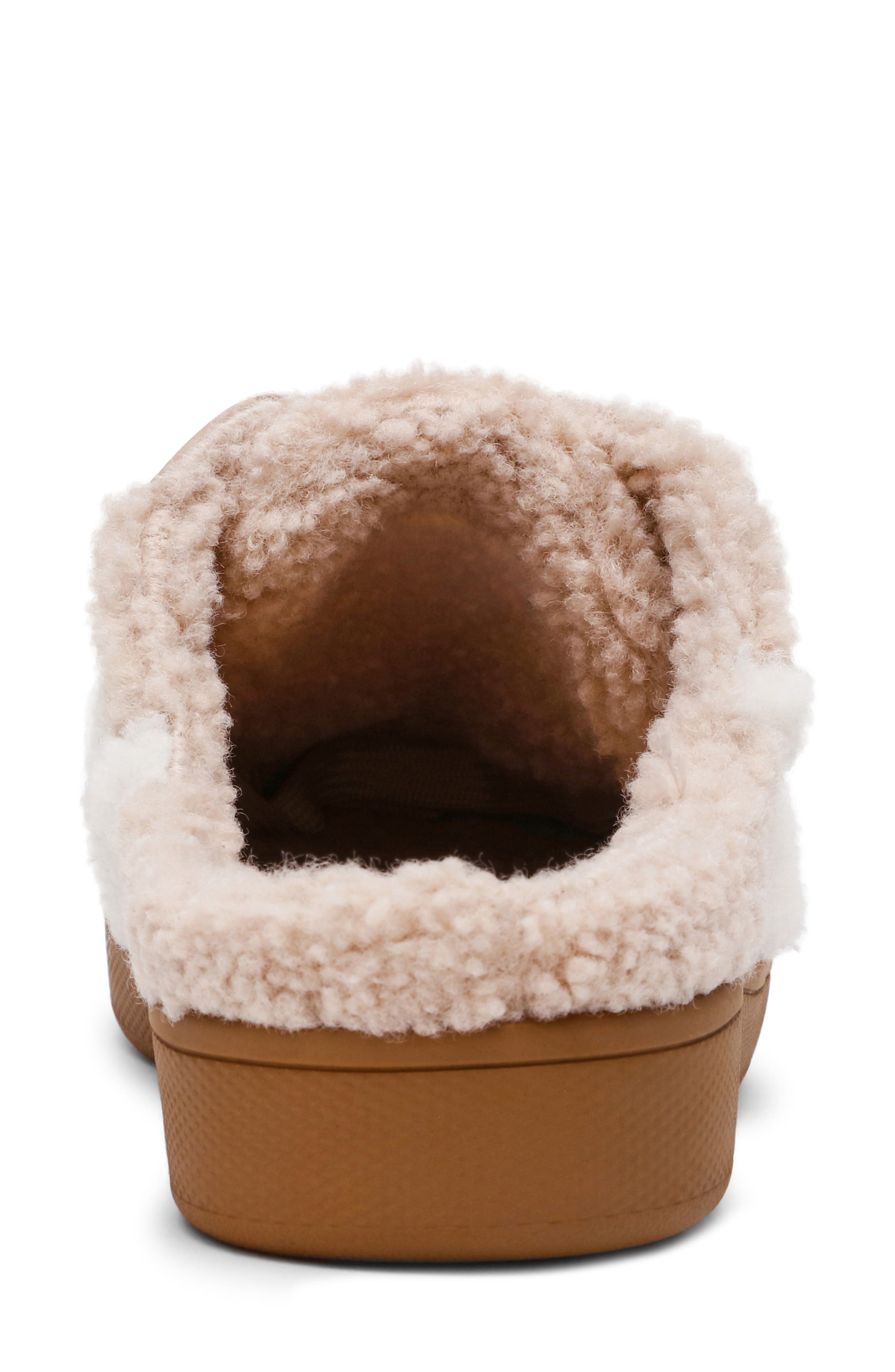 DV by Dolce Vita Vitally Faux Shearling Lined Mule Sneaker, Alternate, color, Light Camel Plush