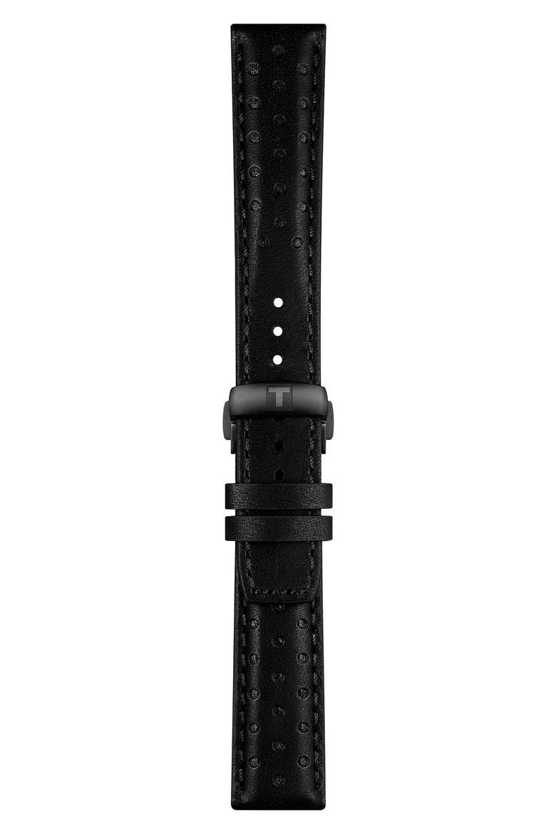 PRS 516 Leather Powermatic Leather Strap Watch, 42mm, Alternate, color, BLACK