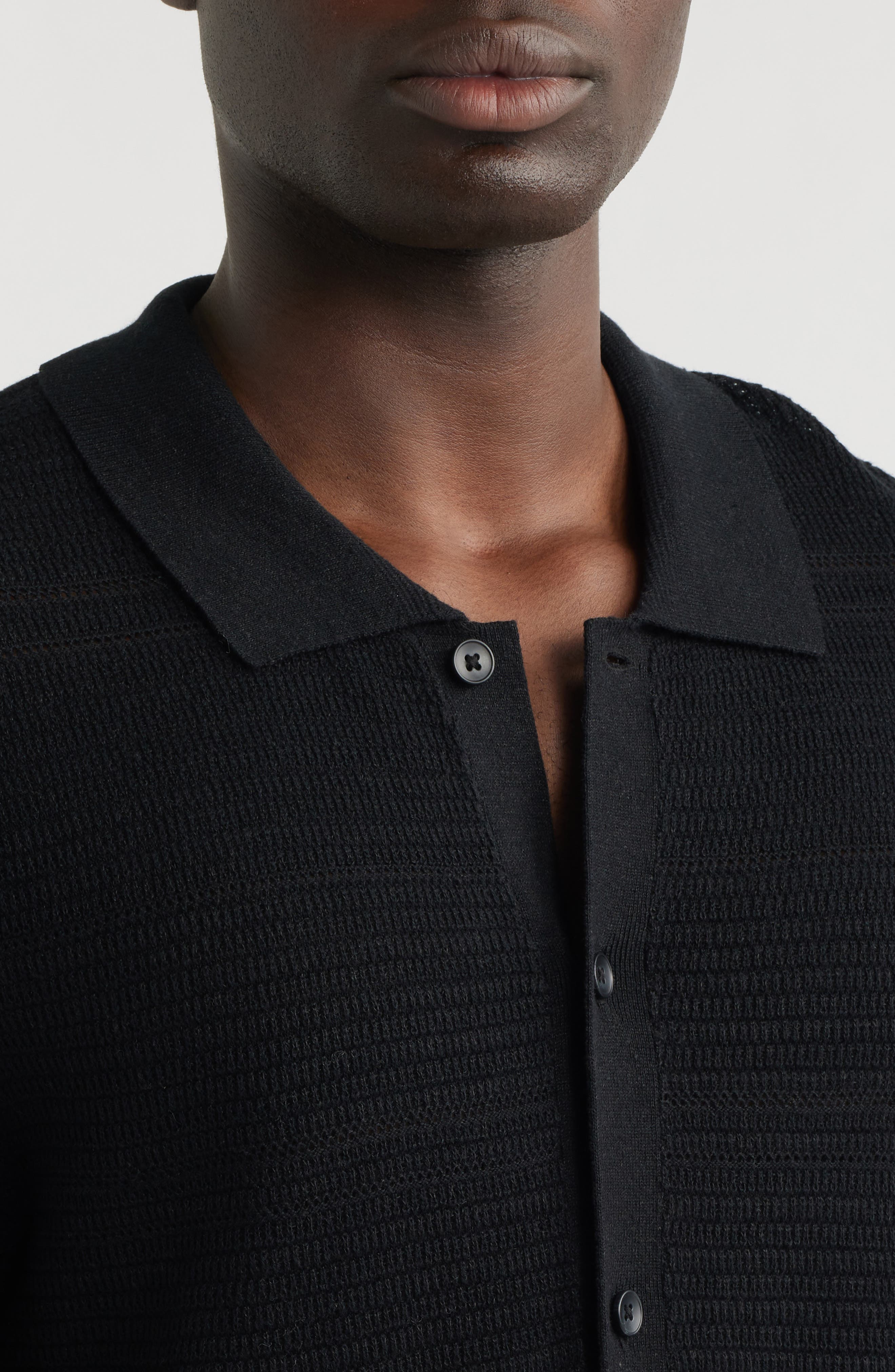 Мужские кардиганы Nordstrom Short Sleeve Linen & Cotton Cardigan — фото 4