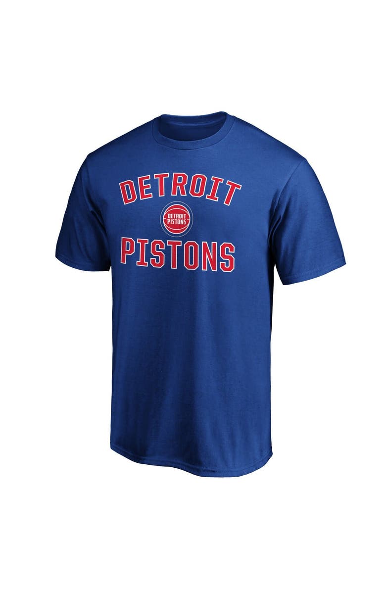 FANATICS Men's Fanatics Blue Detroit Pistons Team Victory Arch T-Shirt, Alternate, color,