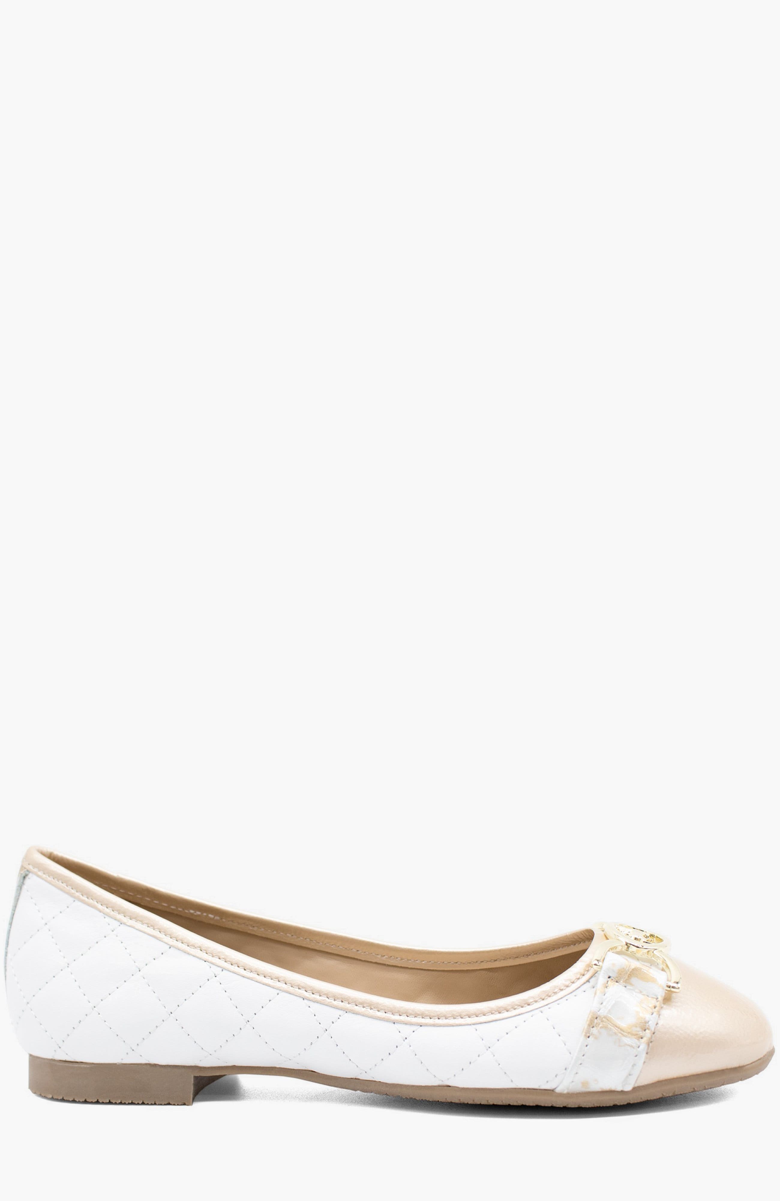 Beige / White