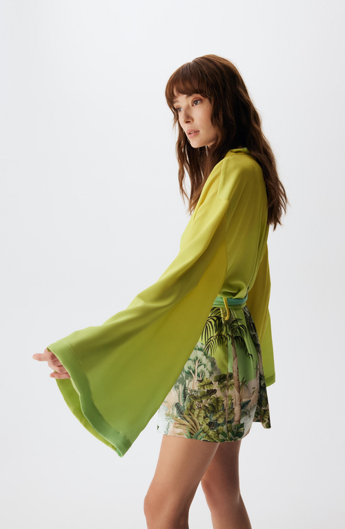 Je Te Veux Botanica Kimono In Green