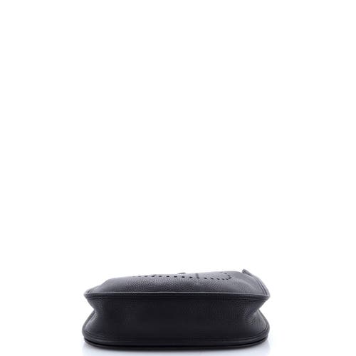 Pre-owned Hermes  Hermes Evelyne Bag Gen Iii Clemence Pm In Black