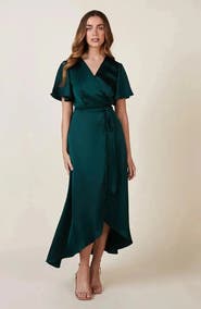 Rewritten Florence Waterfall Hem Dress