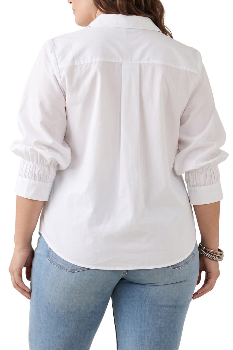 Adjustable Sleeve Shirt, Alternate, color, WHITE