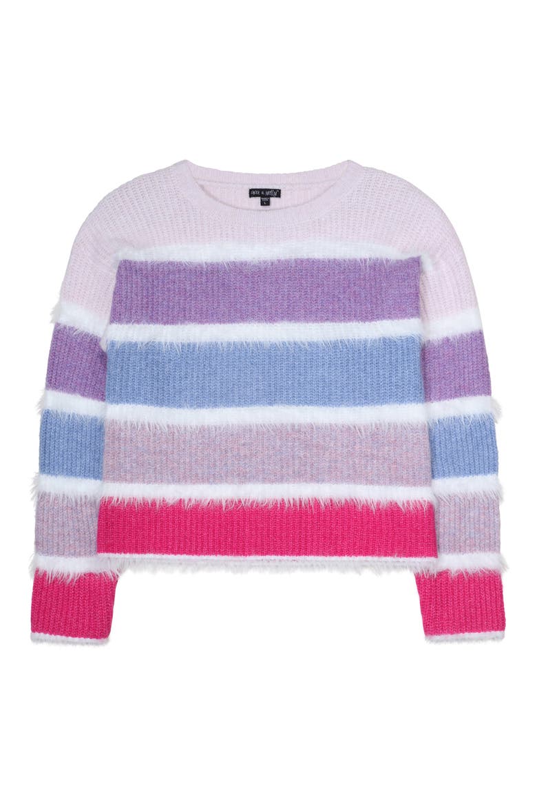 Kids' Multistripe Sweater, Main, color, GREY