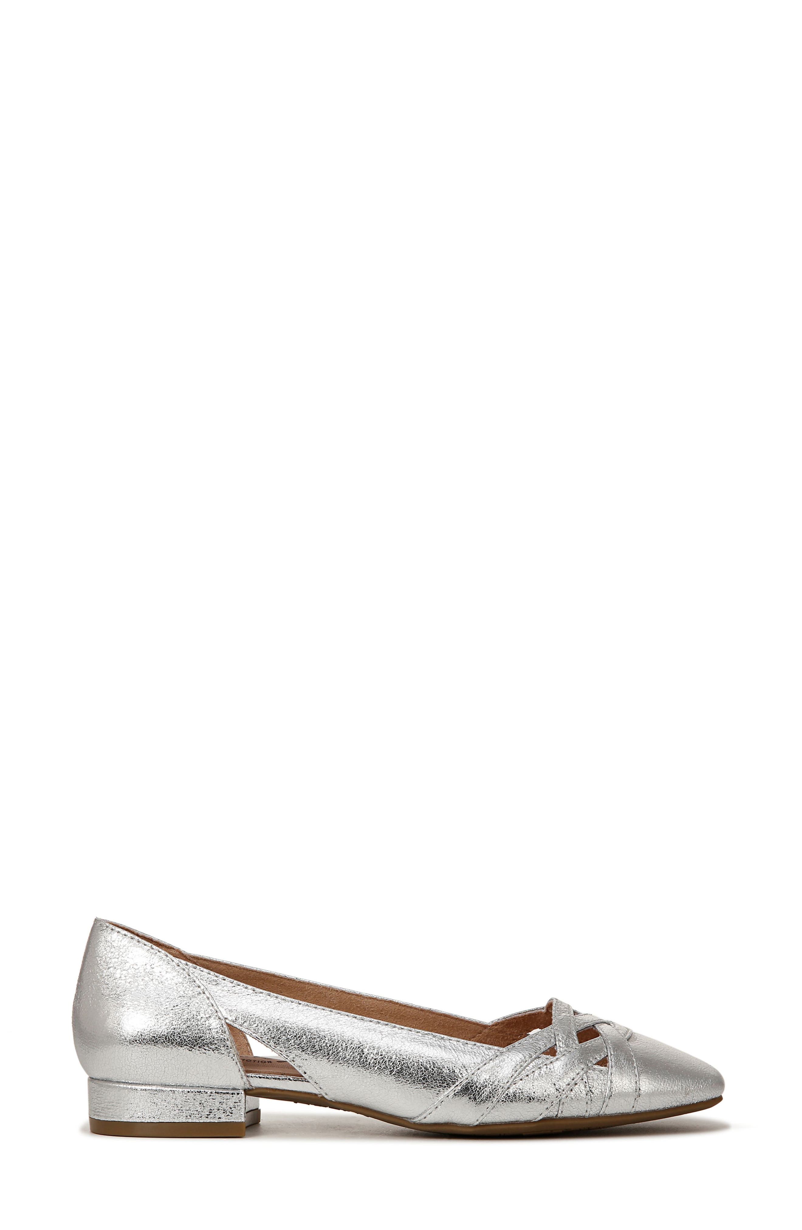 LifeStride Carmen Ballet Flat, Alternate, color, Silver